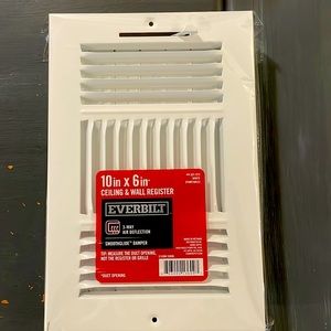 NIB ceiling and wall register. 10x6